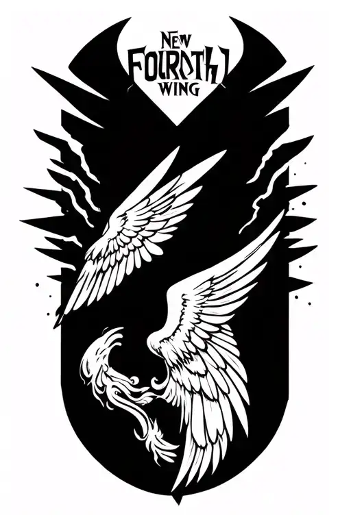 Fourth Wing tattoo design idea