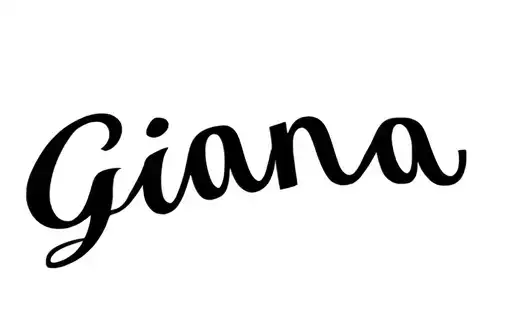 "Gianna" tattoo design idea