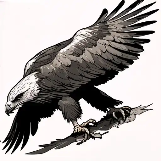 Wedge Tailed Eagle tattoo design idea