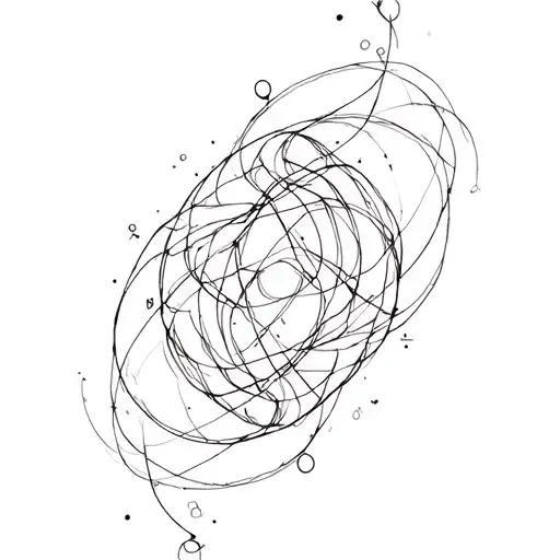 quantum entanglement tattoo design idea