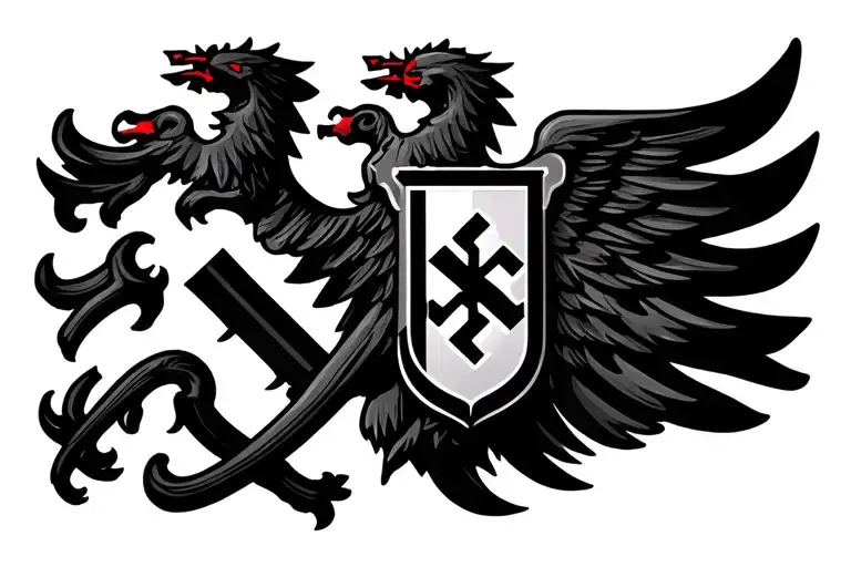 Generate the coat of arms of Nazi Germany tattoo design idea