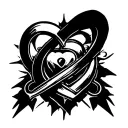 davey jone's locker infinity chastity tattoo design idea