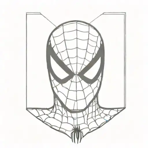 spiderman mask tattoo design idea