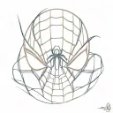 spiderman mask tattoo design idea