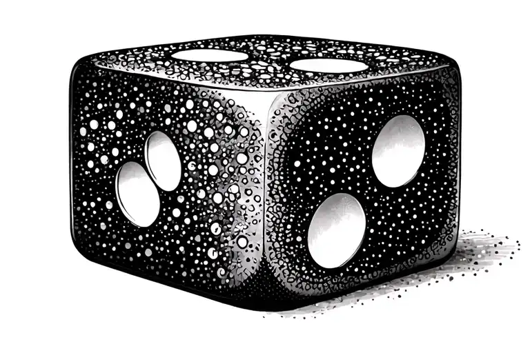 dice symbolizing tattoo design idea