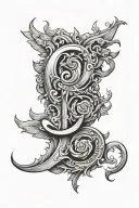 number 8 tattoo design idea