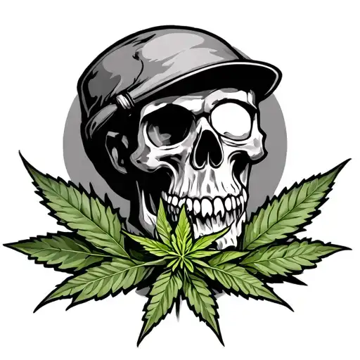 Stoner 420 tattoo design idea
