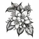 Jasmine tattoo design idea
