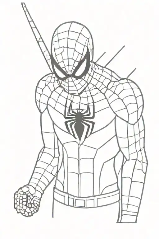 lego spiderman peter parker tattoo design idea