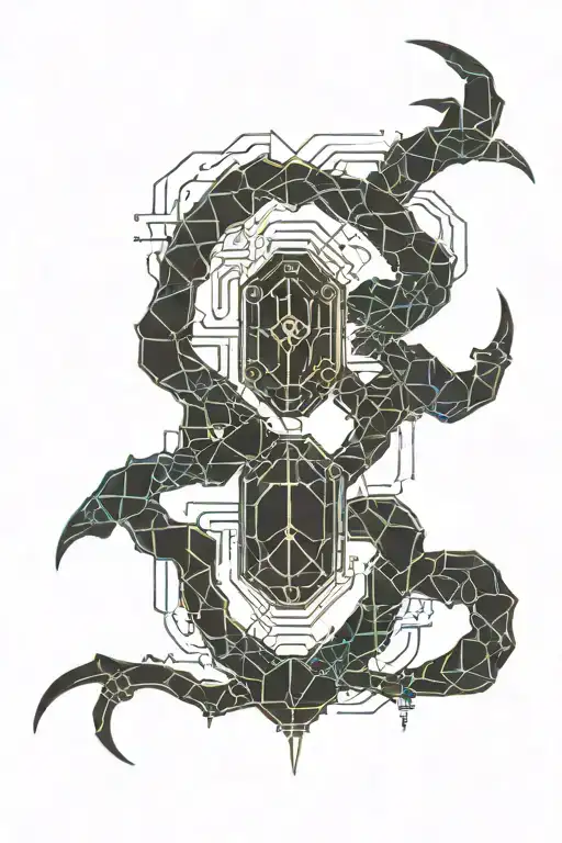 nordic scorpio  tattoo design idea