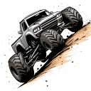 Monster Truck tattoo design idea