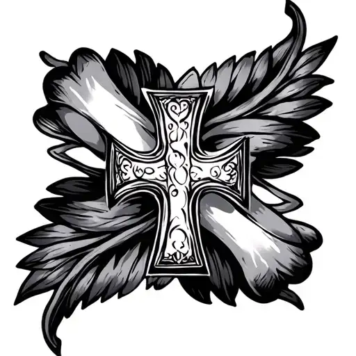 Portuguese Cross tattoo design idea