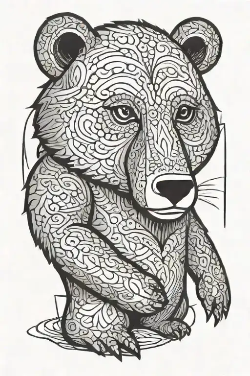 Arthur, strong as a bear tattoo design idea
