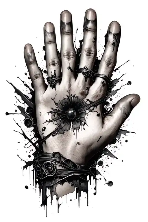 i want to write Built from the wreckage on the back of my hand with some small artistry design tattoo design idea