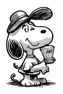 Snoopy tattoo design idea