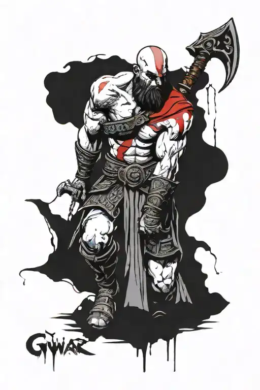 Cause I brought the god of war to his knees With the back of my hand wiped his blood from my cheek tattoo design idea