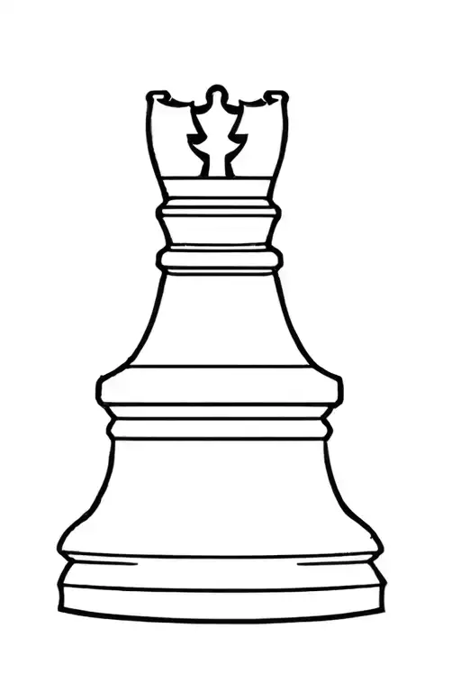 knight of chess piece tattoo design idea