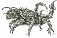 symbiotic webbing tattoo design idea