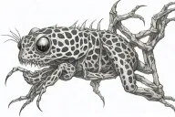 symbiotic webbing tattoo design idea