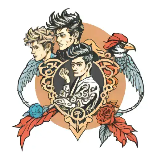 one direction tattoo design idea