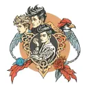 one direction tattoo design idea