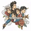 one direction tattoo design idea