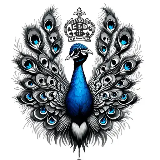 Leeds United Peacock tattoo design idea