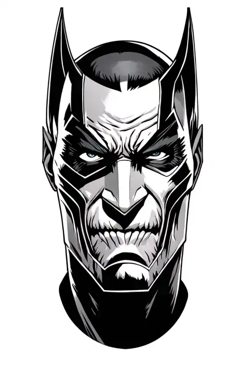 DC comic villains tattoo design idea