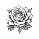 Tudor Rose tattoo design idea