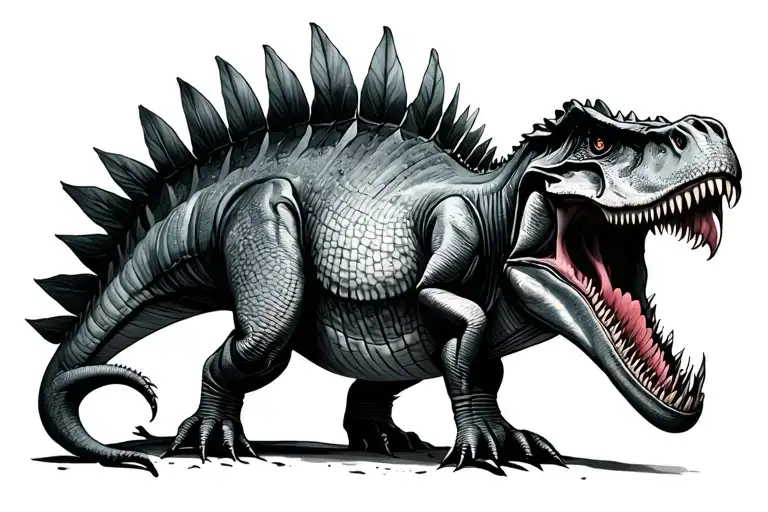 Spinosaurus tattoo design idea