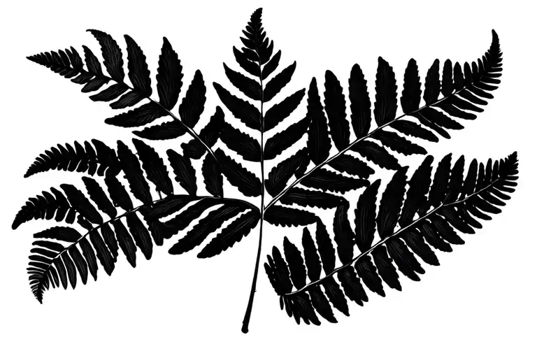 NZ black fern with a Canadian twist tattoo design idea