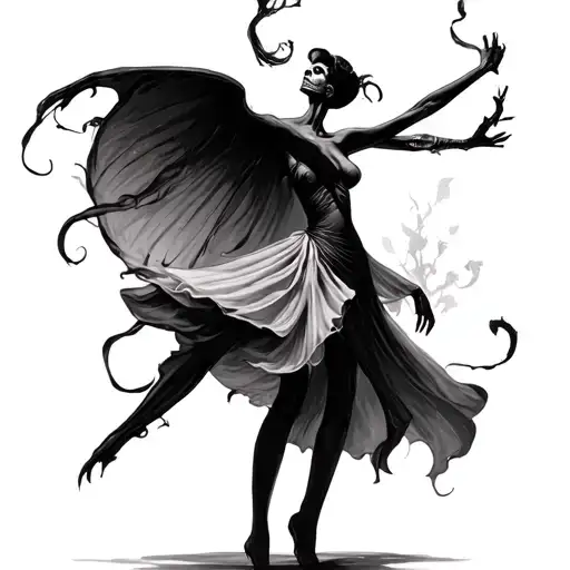 Dance of Macabre tattoo design idea