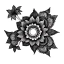 Gothic Mandala tattoo design idea