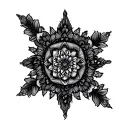 Gothic Mandala tattoo design idea