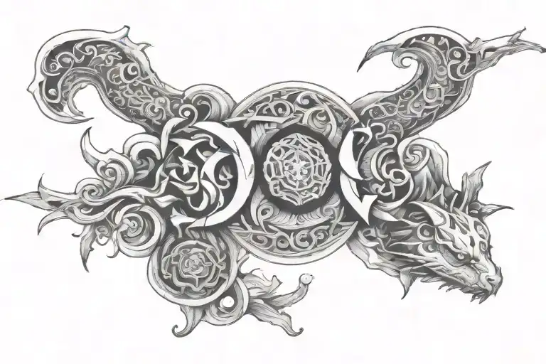 mel from arcane like line tattoo tattoo design idea