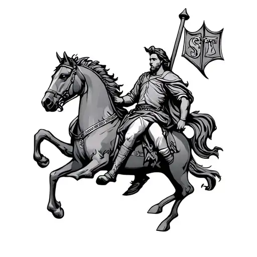 St George tattoo design idea