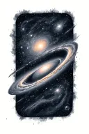andromeda galaxy tattoo design idea