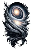 andromeda galaxy tattoo design idea