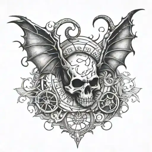Avenged Sevenfold Deathbat tattoo design idea