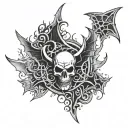 Avenged Sevenfold Deathbat tattoo design idea