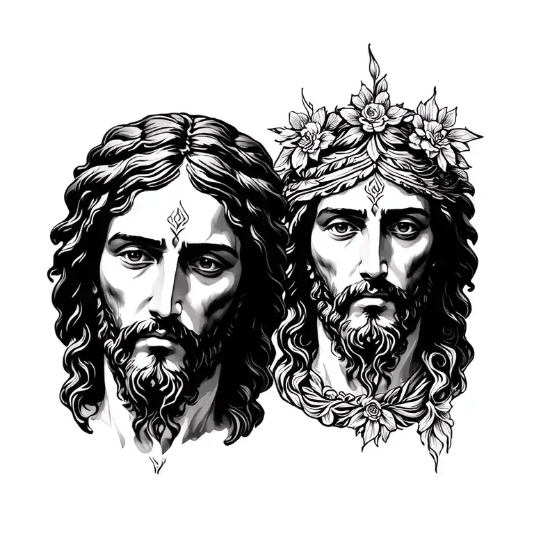 jesus tattoo design idea