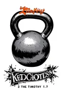 kettle bell with 2 Timothy 1:7 tattoo design idea