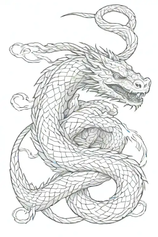 Jörmungandr forearm tattoo design idea