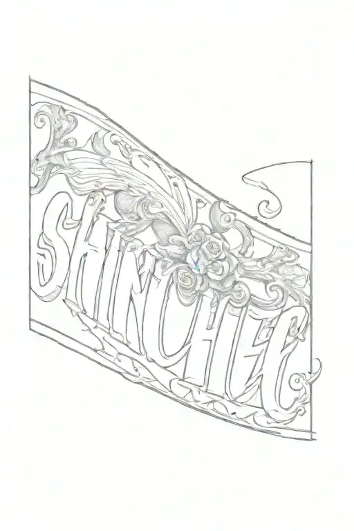 last name Sanchez with old chicano style tattoo tattoo design idea