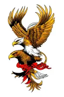 eagle muay thai tattoo design idea