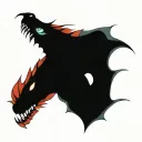 bipolar disorder two headed dragon tattoo design idea