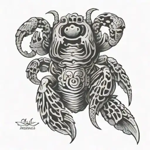 born date 23. 07. 45🦀 tattoo design idea