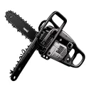 nature, chainsaw tattoo design idea