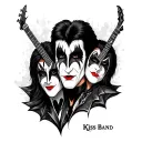 Kiss Band tattoo design idea