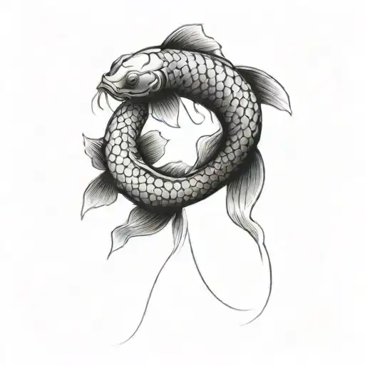 KOI FISH tattoo design idea
